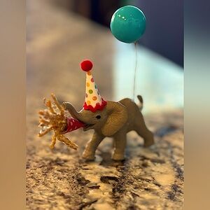Custom made elephant cake topper